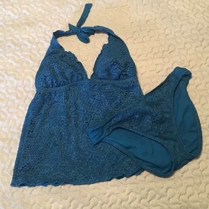 Teal Tankini set
